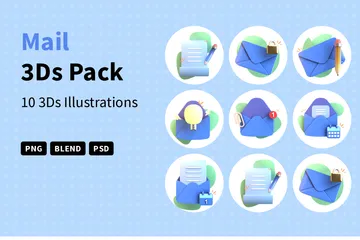 Mail 3D Icon Pack