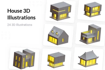 Maison Pack 3D Illustration