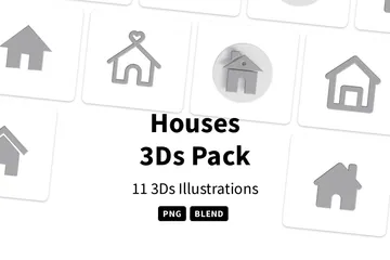 Maisons Pack 3D Icon