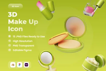 Make Up 3D Icon Pack