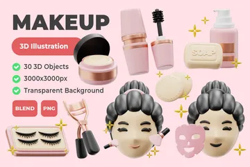 Makeup 3D Icon Pack