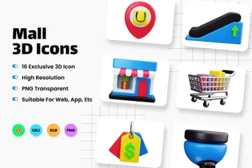 Mall 3D Icon Pack