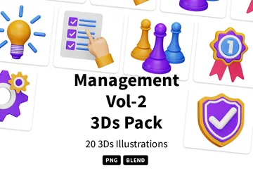 Management Vol-2 3D Icon Pack