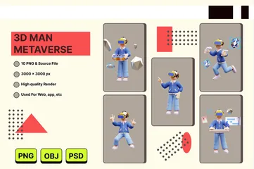 MANN METAVERSE 3D Illustration Pack