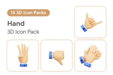 Mão Pacote de Icon 3D