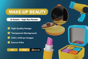 Maquiagem Beleza Pacote de Icon 3D