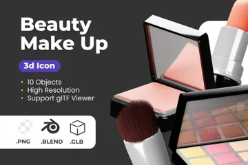Maquillaje de belleza Paquete de Icon 3D