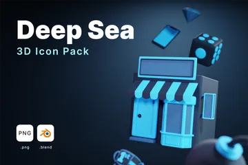 Mar profundo Paquete de Illustration 3D