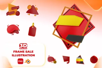 Marco de venta Paquete de Icon 3D