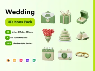 Mariage Pack 3D Icon