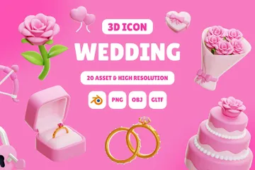 Mariage Pack 3D Icon