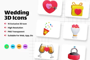 Mariage Pack 3D Icon