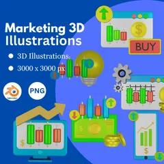 Marketing 3D Icon Pack