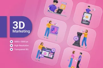 Marketing 3D Illustration Pack