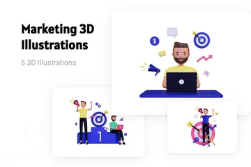 Marketing 3D Illustration Pack