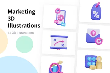 Marketing 3D Illustration Pack