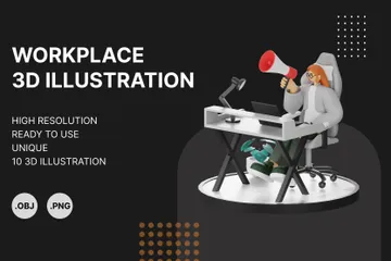 マーケティング 3D Illustrationパック