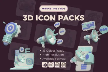 Marketing & Ads 3D Icon Pack