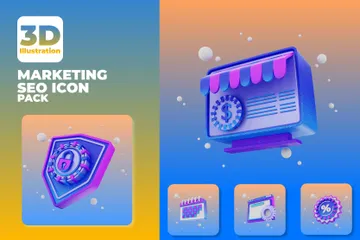 Marketing SEO 3D Illustration Pack