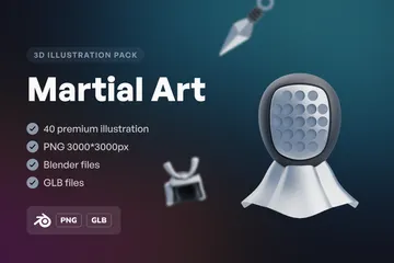 Martial Art 3D Icon Pack