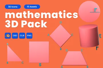 Matemática Pacote de Icon 3D