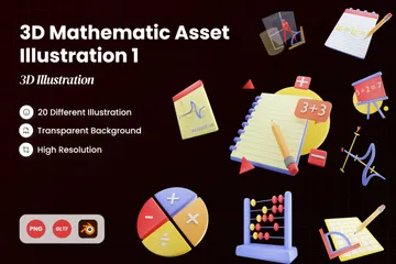 Mathématiques Pack 3D Icon