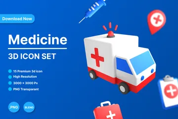 Médecine Pack 3D Icon