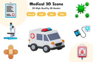 Medical 3D Icon Pack