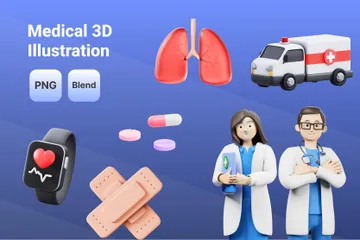 Medical 3D Icon Pack