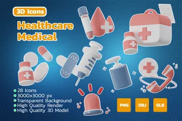 Medical 3D Icon Pack