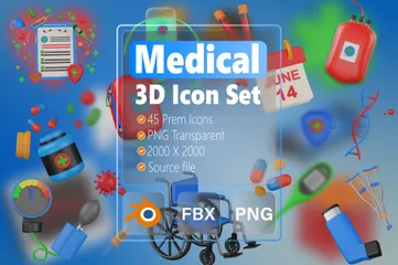 Medical 3D Icon Pack