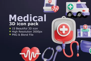 Medical 3D Icon Pack