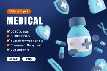 Medical 3D Icon Pack