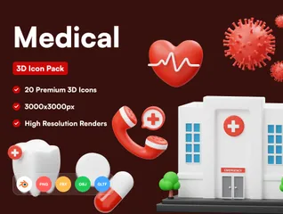 Medical 3D Icon Pack