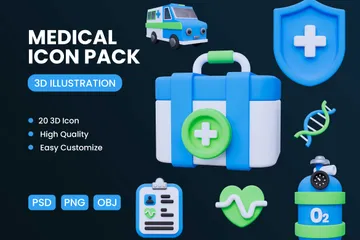 Medical 3D Icon Pack