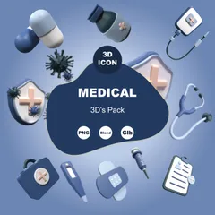 Medical 3D Icon Pack