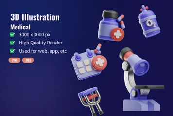 Medical 3D Icon Pack