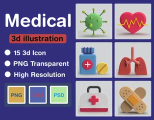 Medical 3D Icon Pack