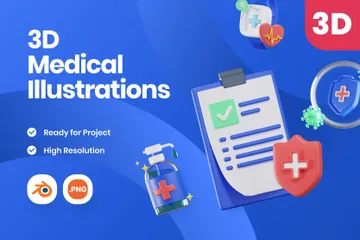 Medical 3D Icon Pack