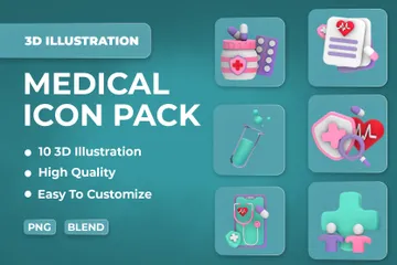 Medical 3D Icon Pack