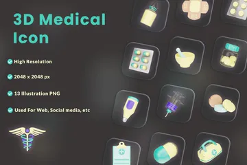 Medical 3D Icon Pack