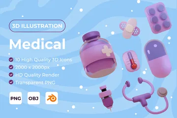 Medical 3D Icon Pack