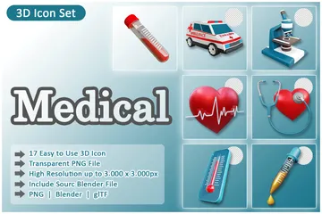 Medical 3D Icon Pack