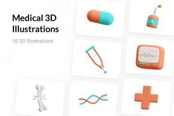 Médical Pack 3D Illustration