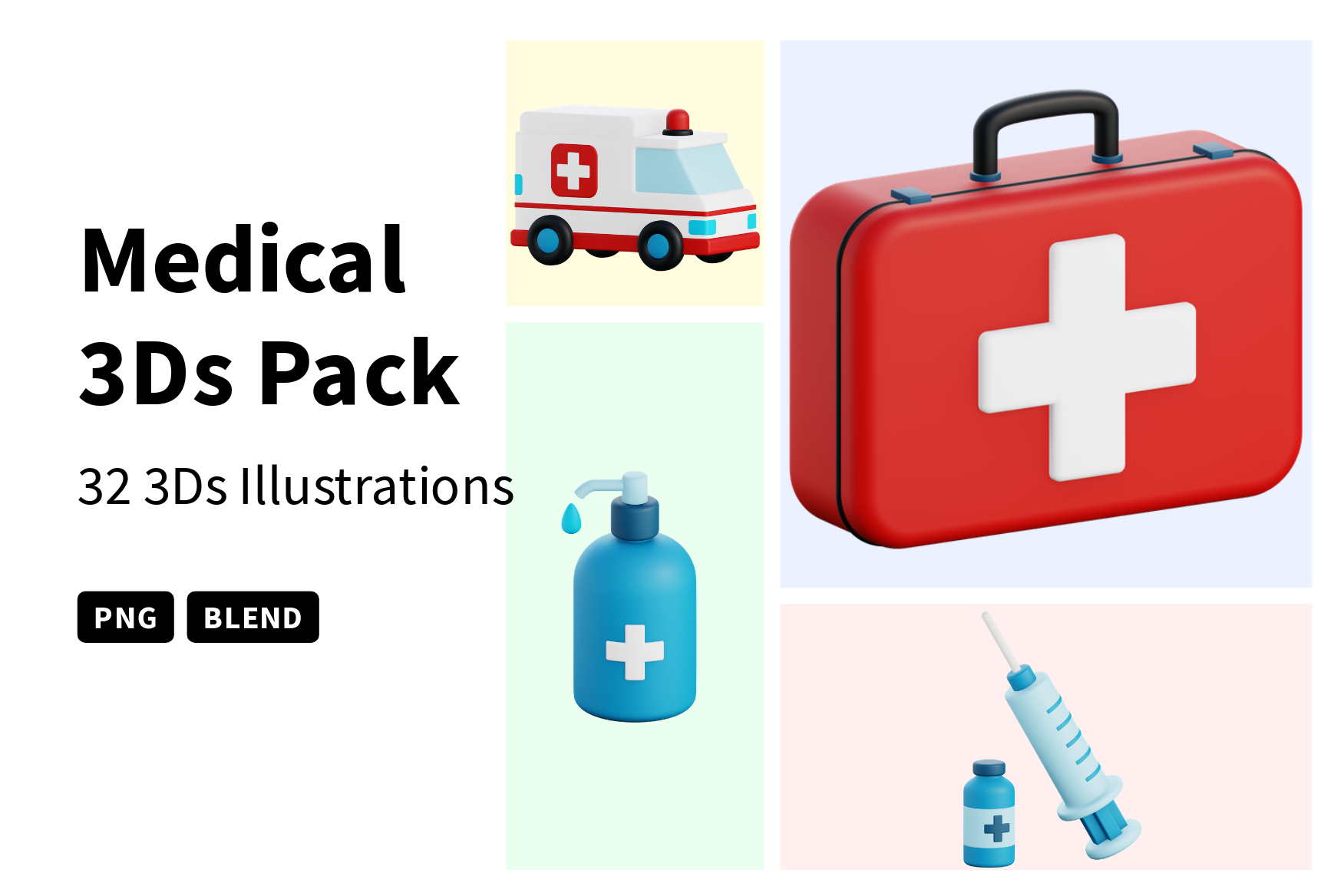 Premium Medical 3D Illustration pack from Healthcare & Medical 3D ...