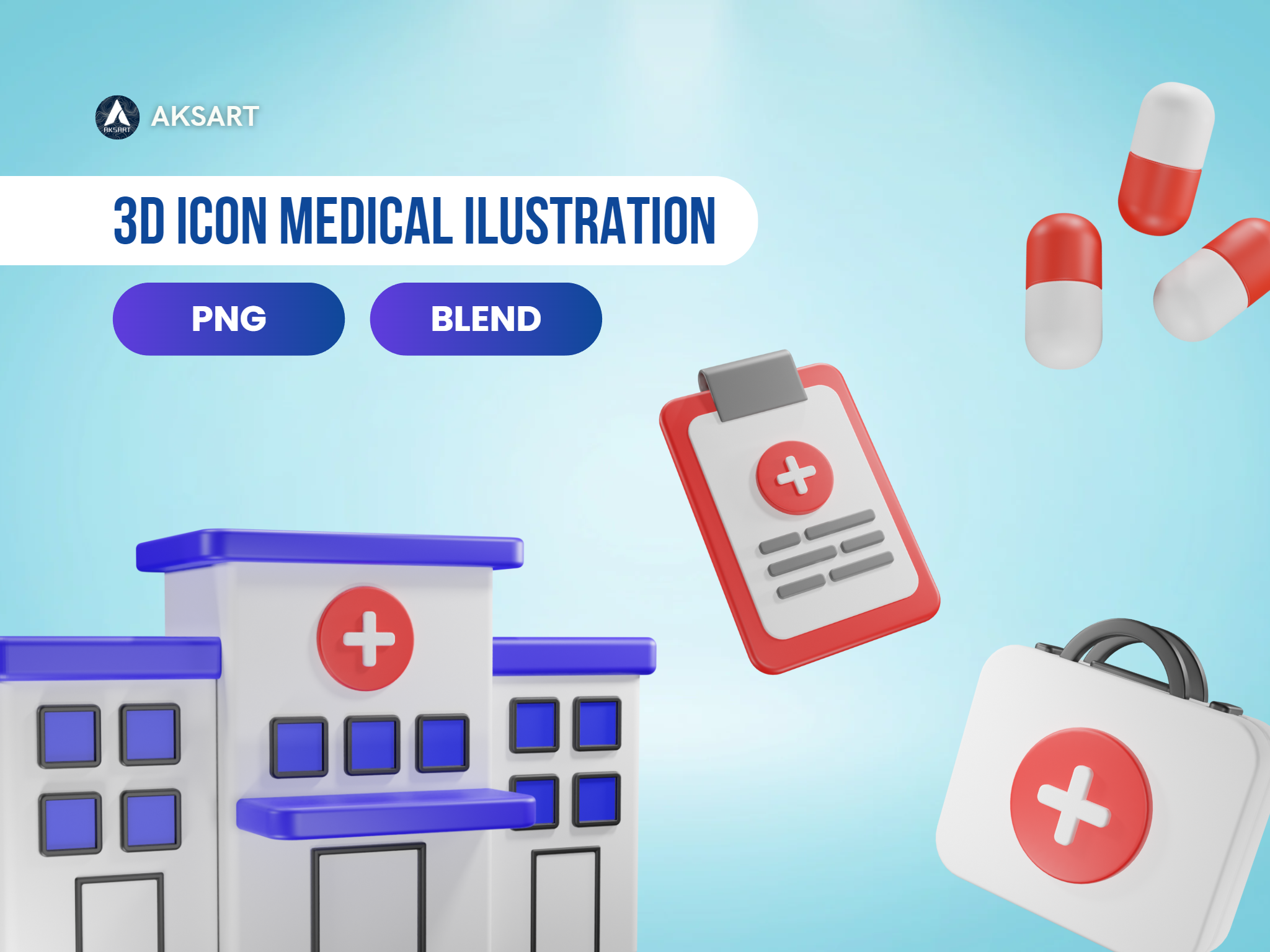 Premium Medical 3D Illustration pack from Healthcare & Medical 3D ...