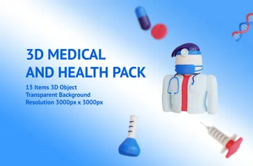 医療と健康 3D Illustrationパック