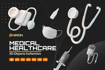 Medical Healthcare 3D Icon Pack