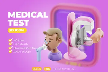 Medical Test 3D Icon Pack