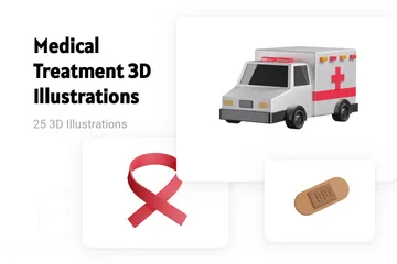 Medical Treatment 3D Illustration Pack